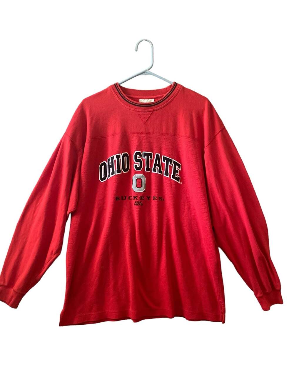 Steve & Barry's Ohio State Buckeyes Long Sleeve Crewneck Sweatshirt